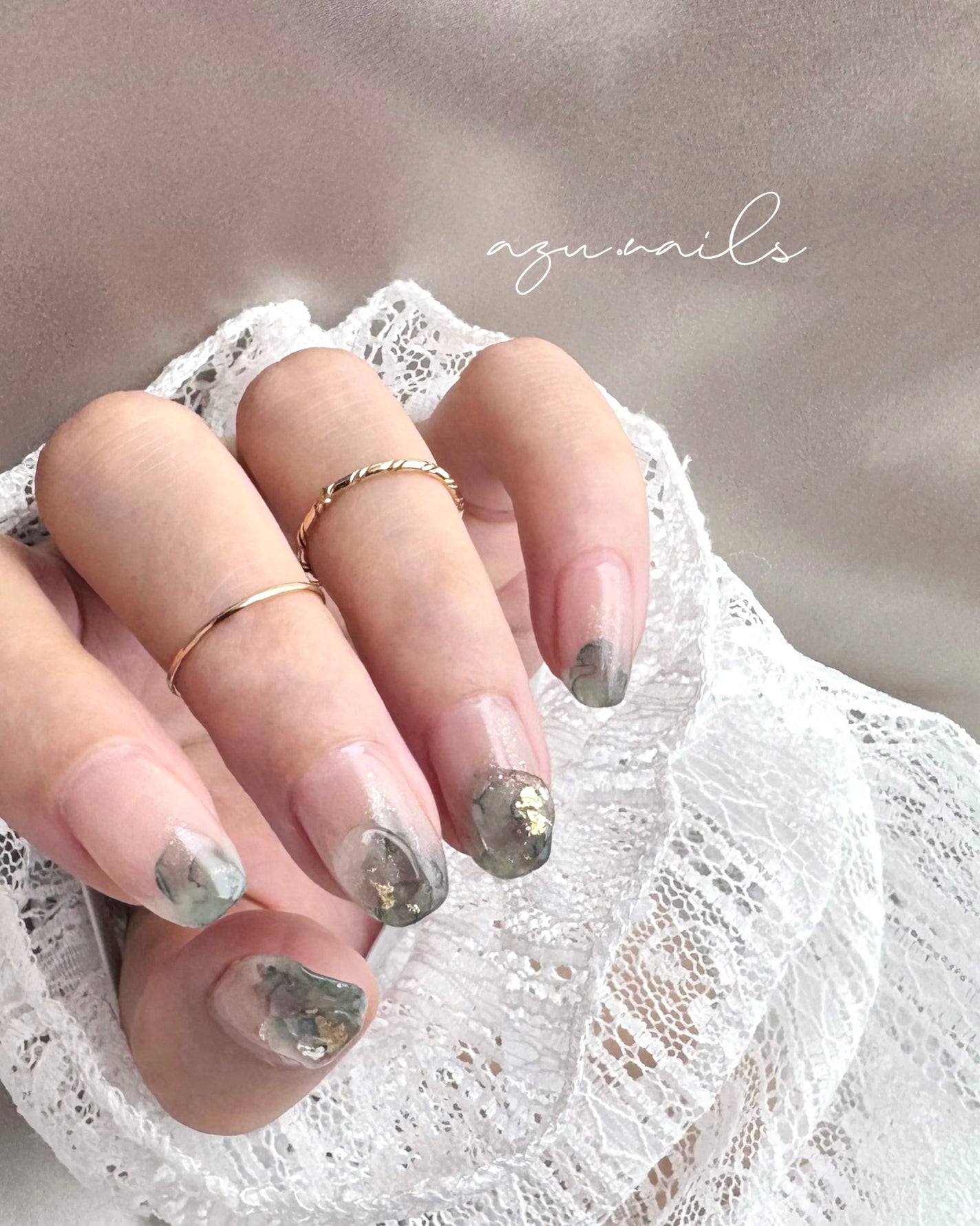 azu on LIPS 「S♡Mintインクで簡単ニュアンスネイルeasynuancei..」(3枚目)