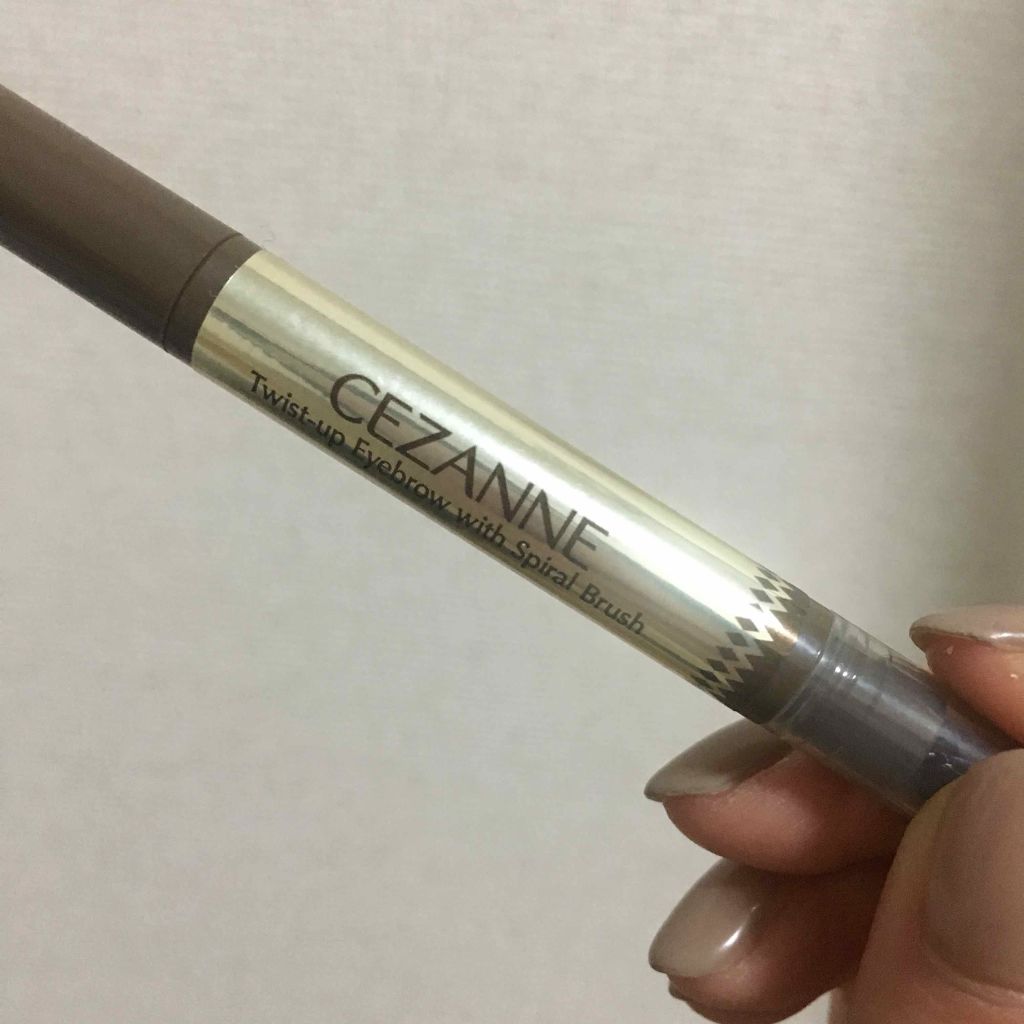 ブラシ付きアイブロウ繰り出し/CEZANNE/アイブロウペンシルを使ったクチコミ(2枚目)