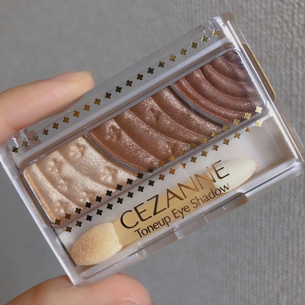 トーンアップアイシャドウ/CEZANNE/アイシャドウパレットを使ったクチコミ(1枚目)