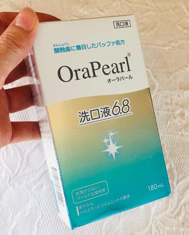 OraPearl オーラパール洗口液6.8のクチコミ「「ハミガキ前に10秒でOK！『オーラパール洗口液6.8』の紹介です

食後に酸性になった口中を.....」（1枚目）