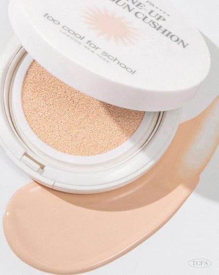 トーンアップ ベアサンクッション/too cool for school/クッションファンデーションを使ったクチコミ(4枚目)