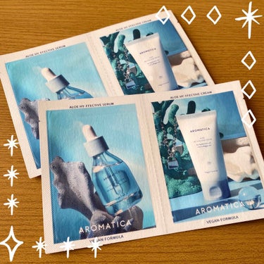 AROMATICA アロエ ハイ フェクティブ セラムのクチコミ「🤍💙水分たっぷりAROMATICAのセラムとクリーム💙🤍

freecoでお買い物した際に、
.....」（1枚目）