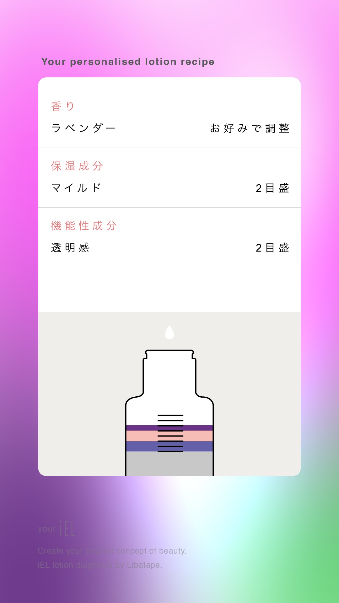 カスタマイズ化粧水セット/ iEL/化粧水を使ったクチコミ（3枚目）