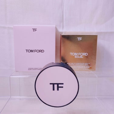 ソレイユ グロウ トーン アップ ファンデーション SPF40 ハイドレーティング クッション コンパクト/TOM FORD BEAUTY/クッションファンデーションを使ったクチコミ（1枚目）