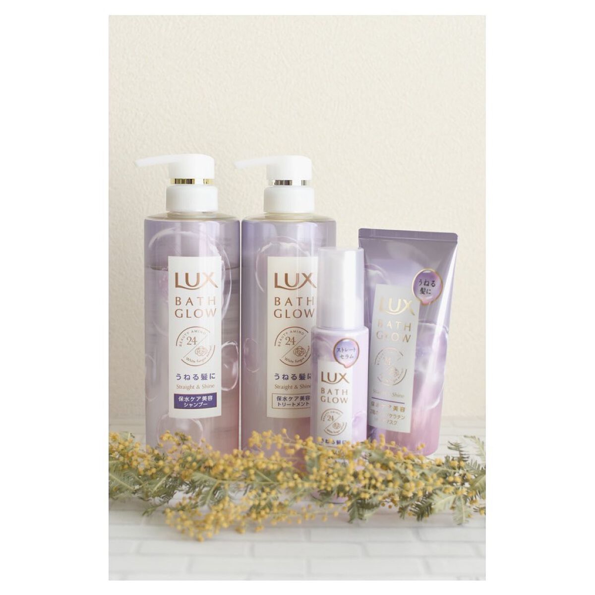 バスグロウ ストレート&シャイン シャンプー/トリートメント/LUX/市販シャンプーを使ったクチコミ(1枚目)