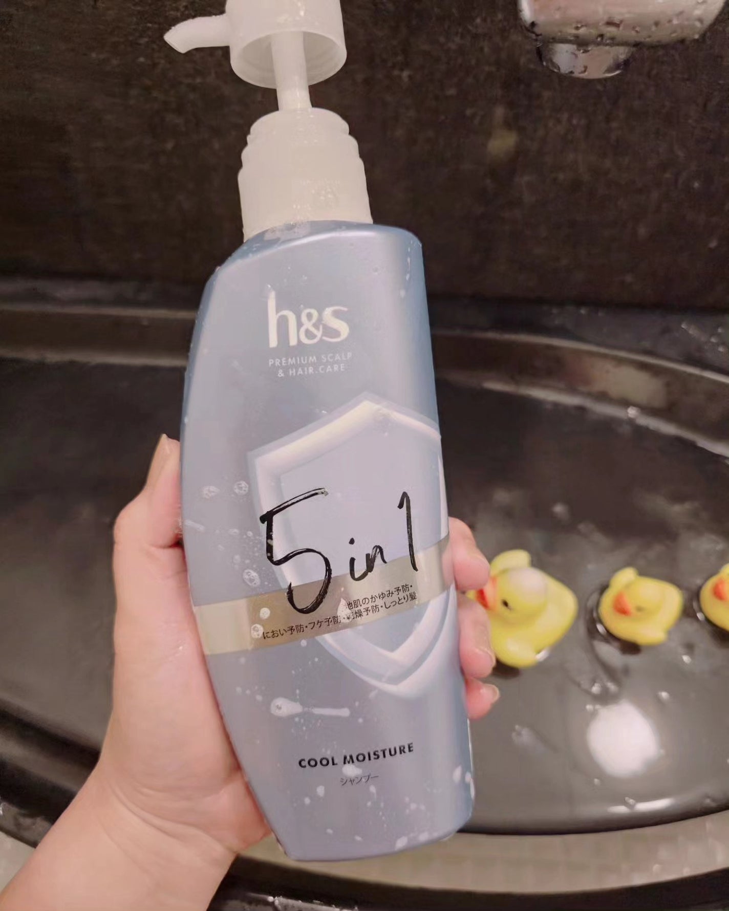 5in1クールモイスチャーシャンプー/コンディショナー/h&s/市販シャンプーを使ったクチコミ(4枚目)