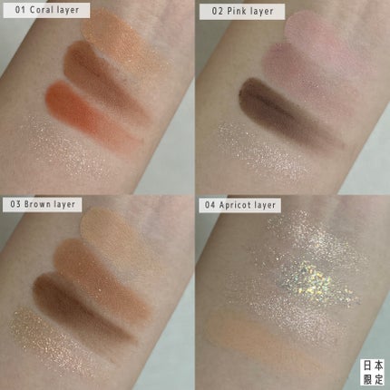 グリッターレイヤリングアイシャドウパレット/TWINKLE POP/アイシャドウパレットを使ったクチコミ(4枚目)