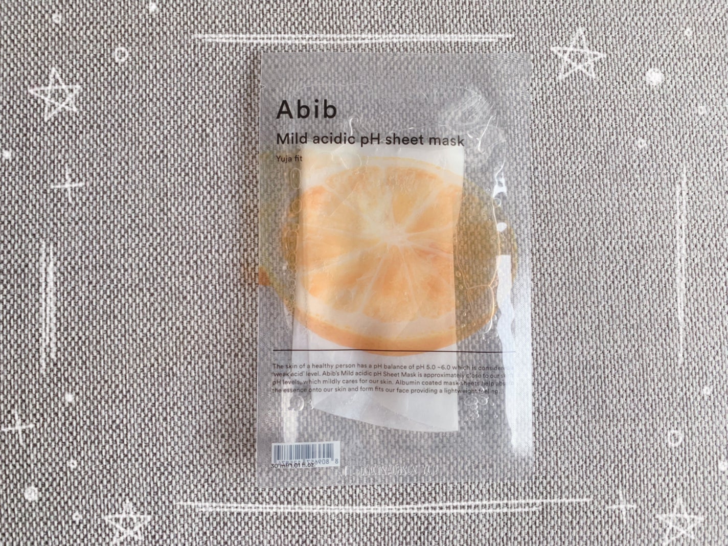 弱酸性pHシートマスク 柚子フィット/Abib /シートマスク・パックを使ったクチコミ(1枚目)