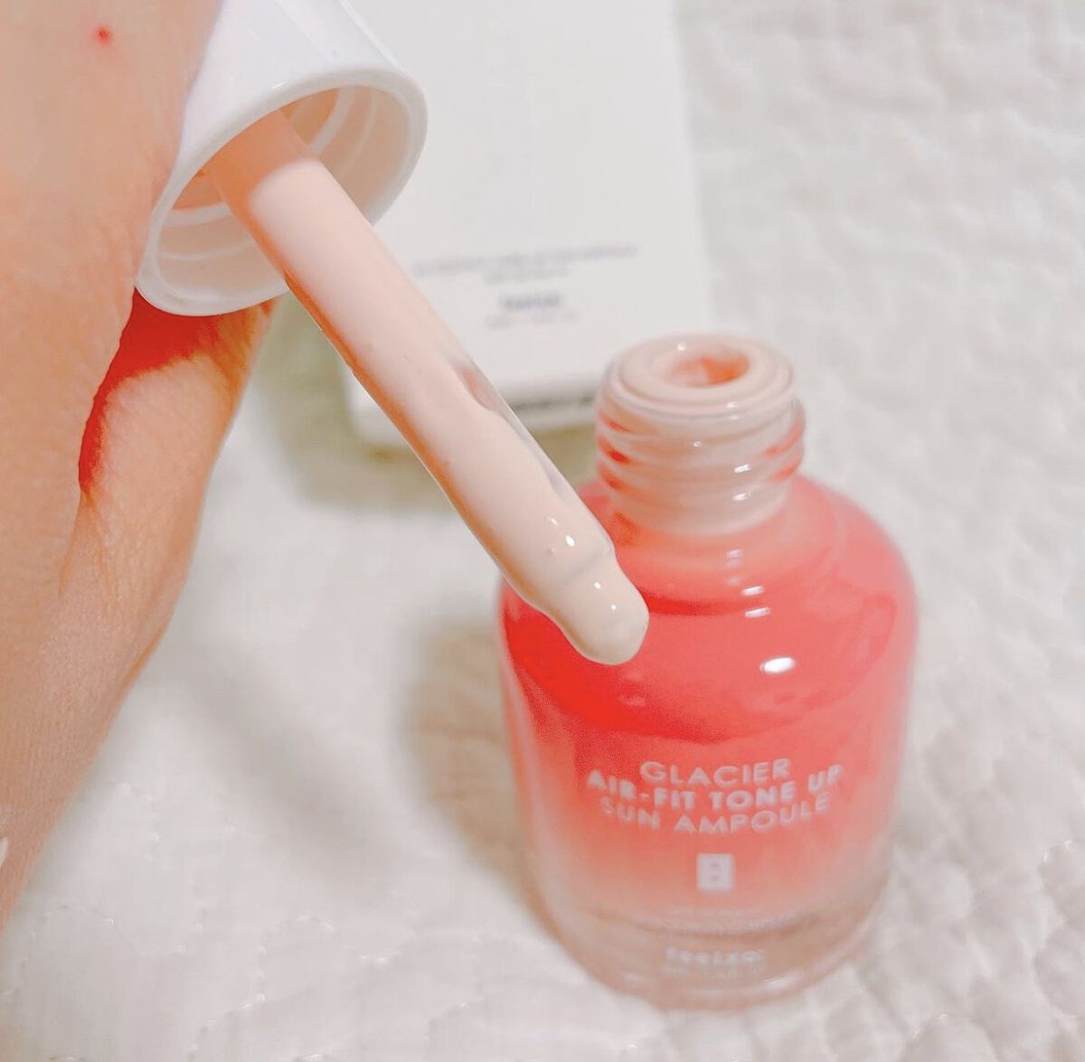 ピルソ グラシアエアフィットトーンアップサンアンプル SPF50 PA+++/feelxo/化粧下地を使ったクチコミ（2枚目）