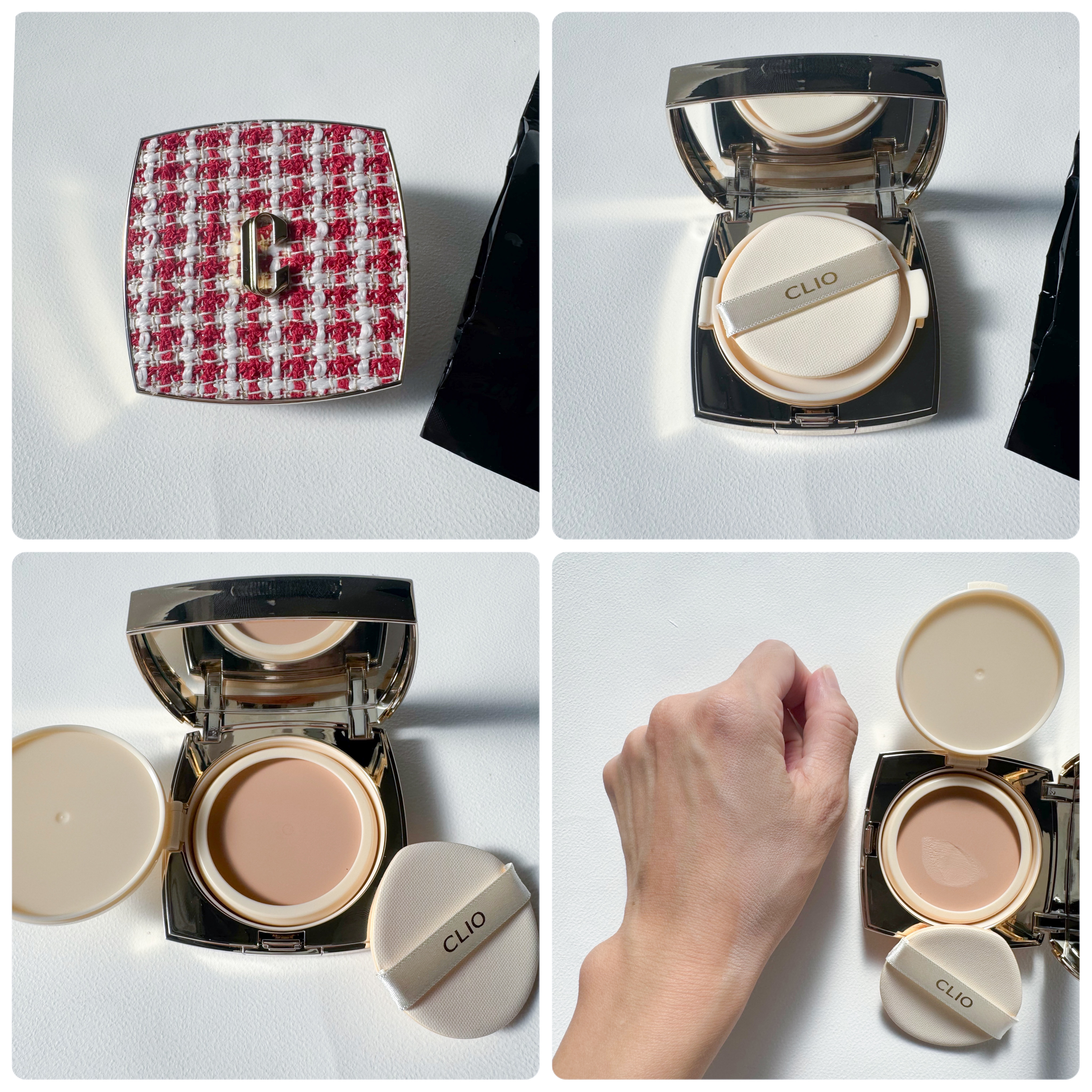 ニューマグネットパクト（ツイードエディション）/CLIO/クッションファンデーションを使ったクチコミ（2枚目）