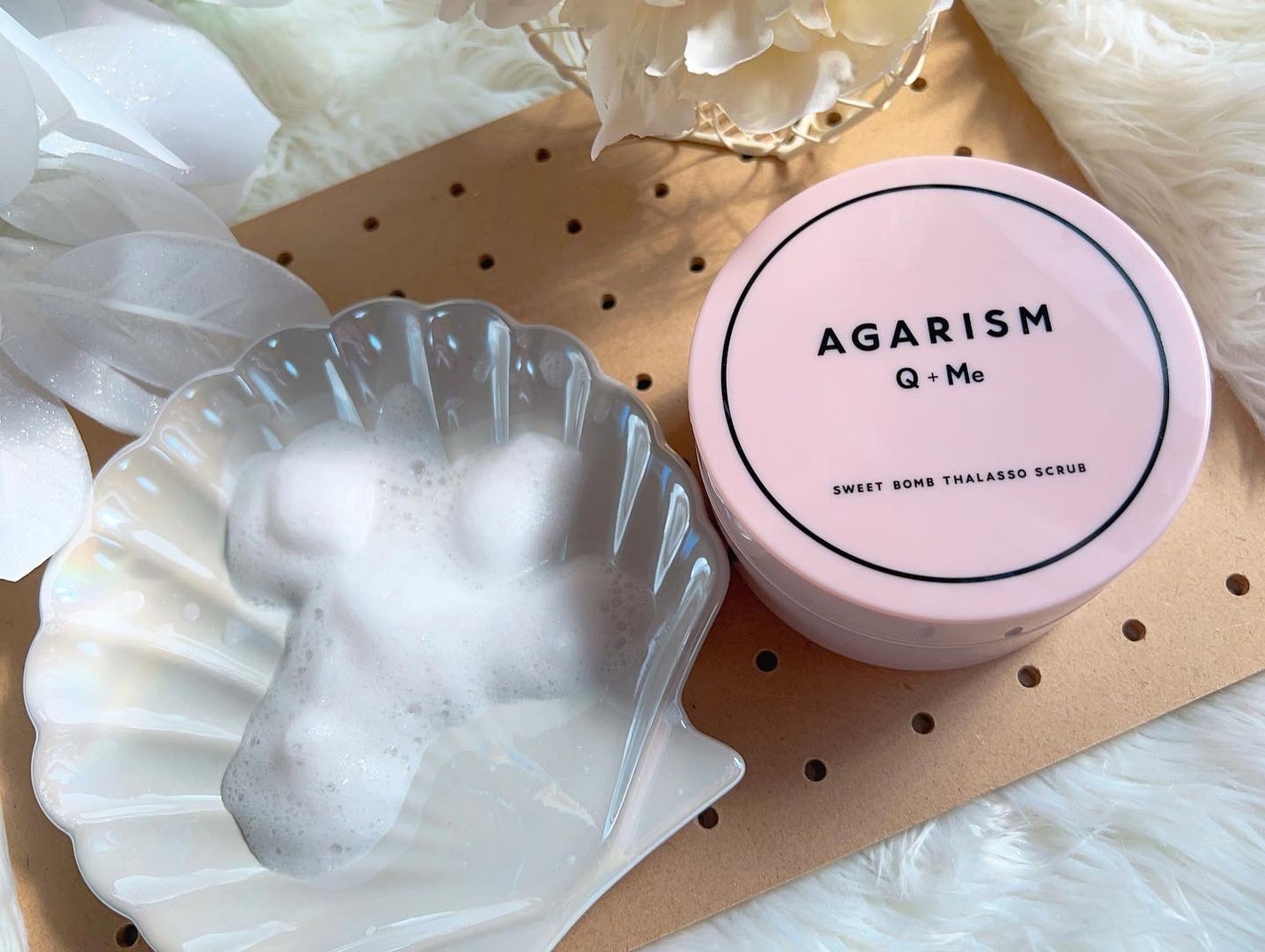 Q+Me スウィート ボム タラソ スクラブ/AGARISM/バスト・ヒップケアを使ったクチコミ(6枚目)