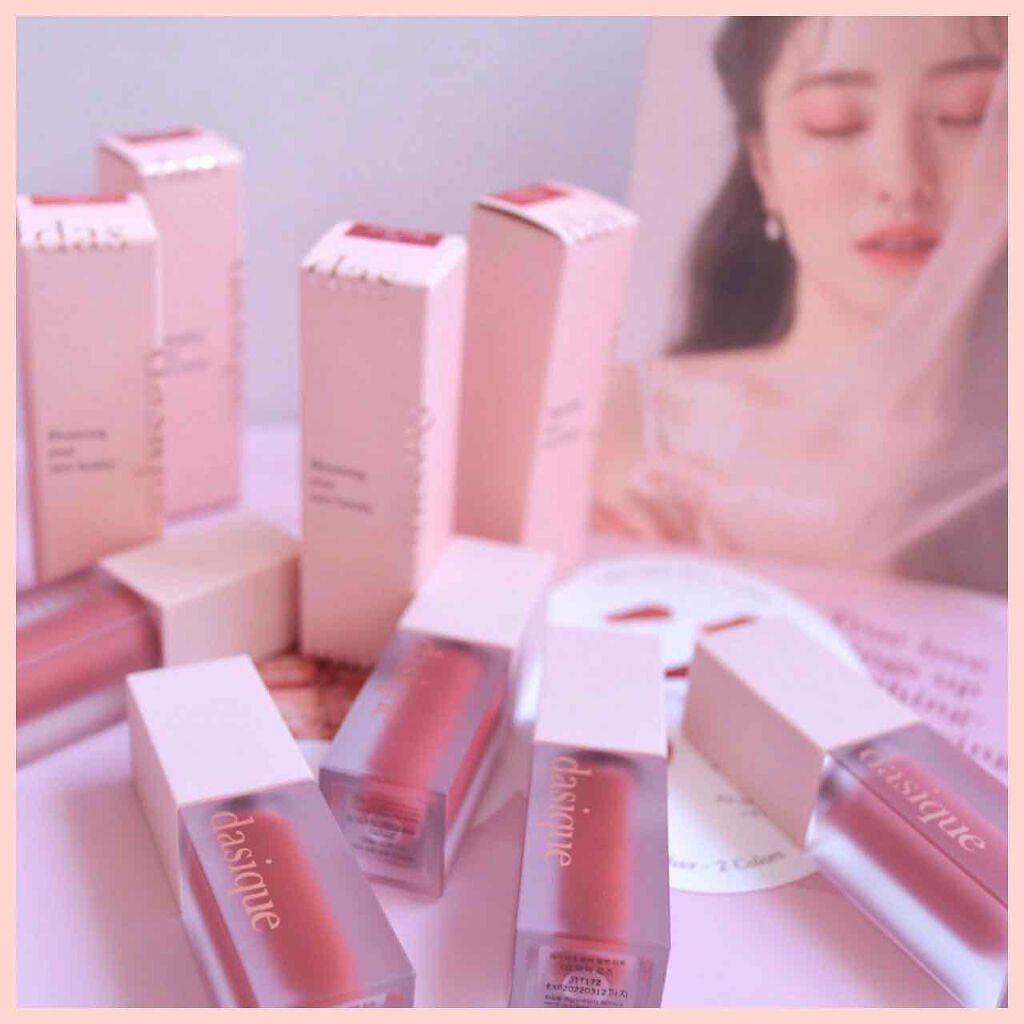 ブラーベルベットティント/dasique/リップティントを使ったクチコミ(2枚目)