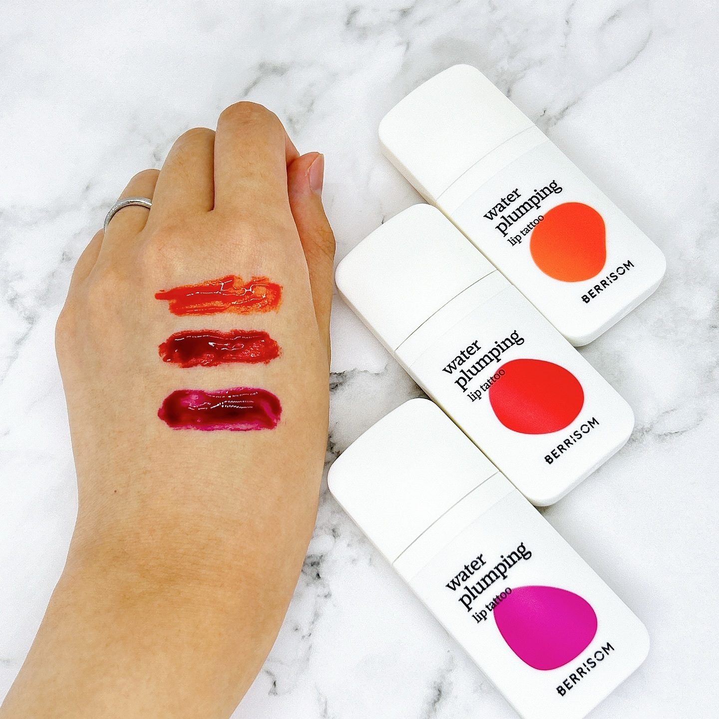ウォータープランピング リップタトゥー/ベリサム/口紅を使ったクチコミ（2枚目）