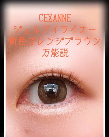 ジェルアイライナー/CEZANNE/ジェルアイライナーを使ったクチコミ（1枚目）