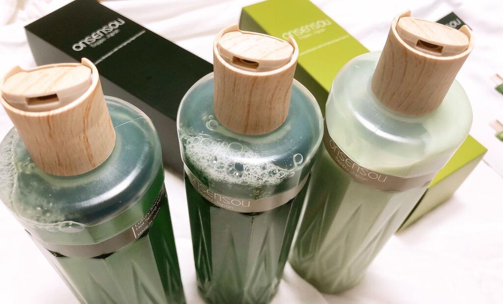 温泉藻配合頭皮ケアシャンプー／トリートメント/ONSENSOU/市販シャンプーを使ったクチコミ（2枚目）