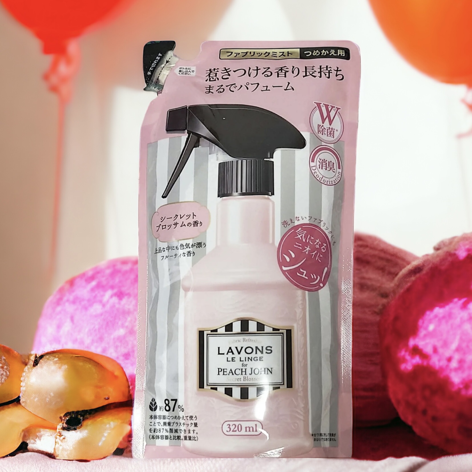 ファブリックミスト シークレットブロッサム 詰め替え 320ml/ラボン/ファブリックミストを使ったクチコミ（1枚目）