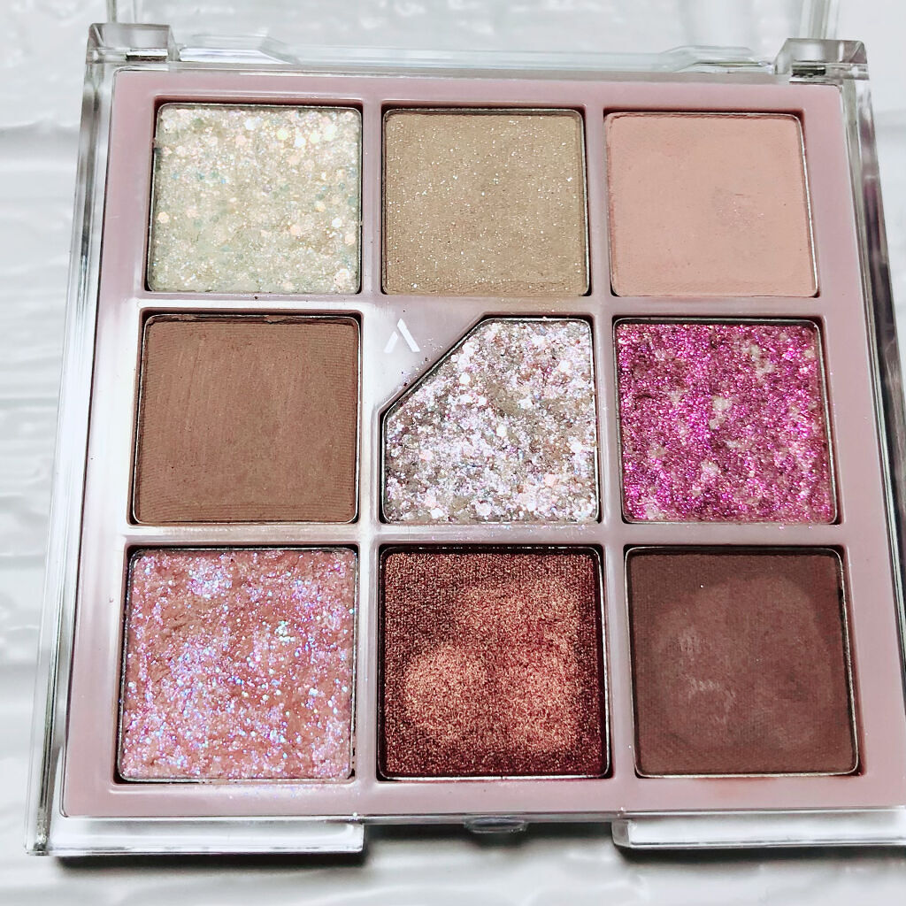 グリッターペディアアイパレット/unleashia/アイシャドウパレットを使ったクチコミ（2枚目）