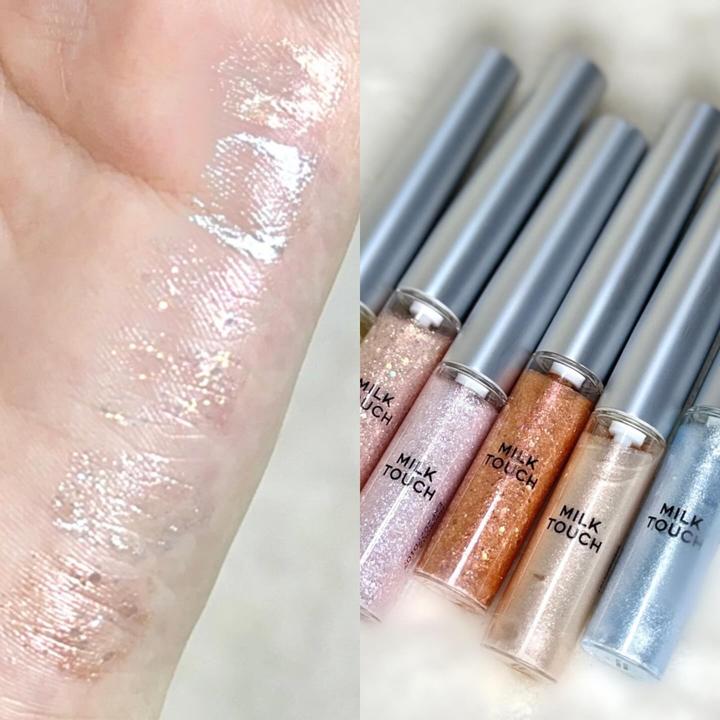 フェアリージュエルアイグリッター/Milk Touch/グリッターを使ったクチコミ(5枚目)