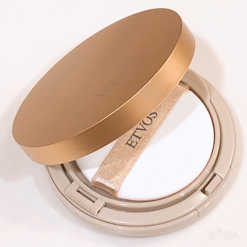 ミネラルグロウスキンクッション/エトヴォス/クッションファンデーションを使ったクチコミ（3枚目）