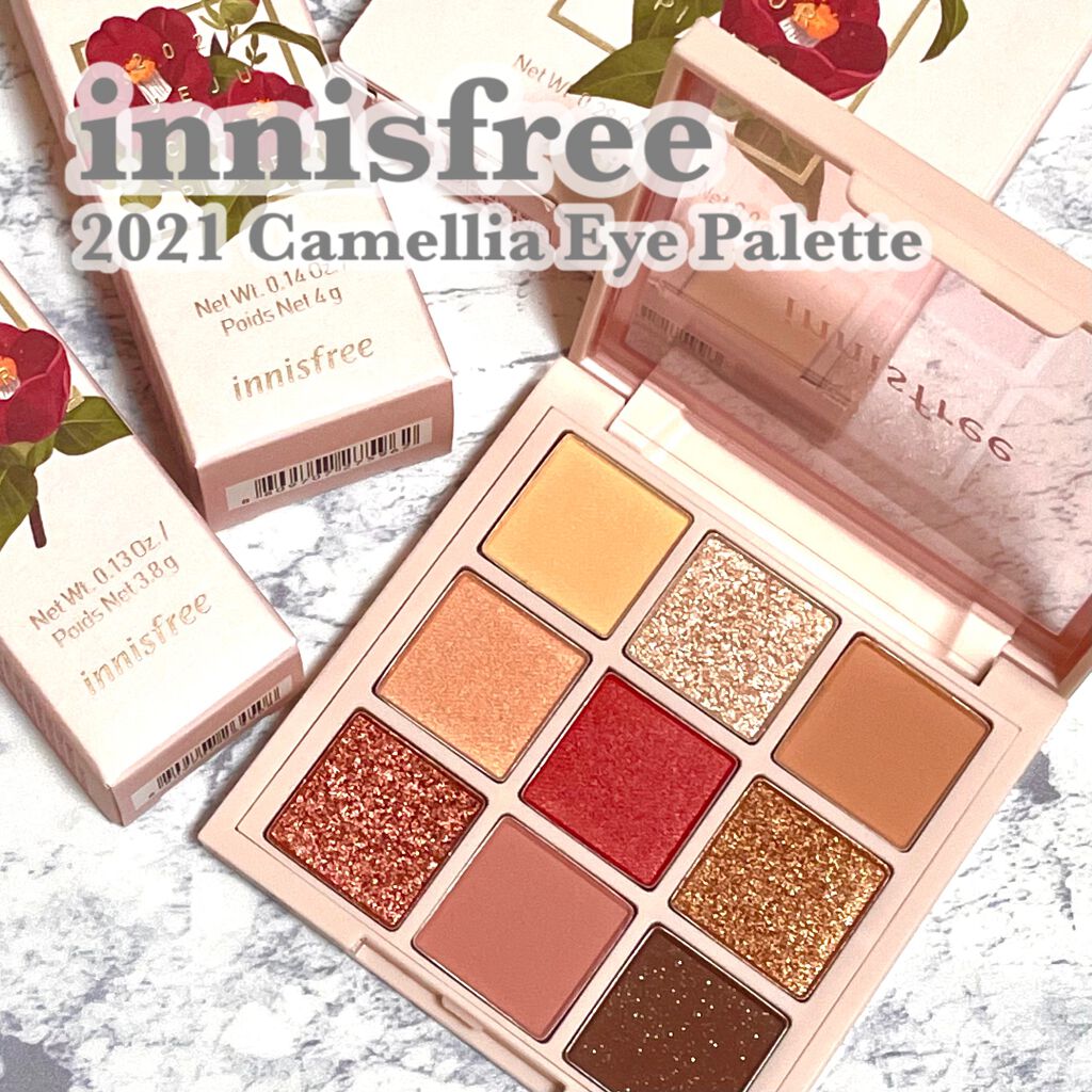 カメリア アイパレット/innisfree/アイシャドウパレットを使ったクチコミ（1枚目）