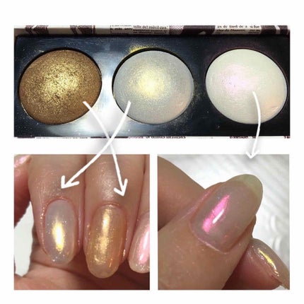 SKIN FETISH: SUBLIME SKIN HIGHLIGHTING TRIO/PAT McGRATH LABS/パウダーハイライトを使ったクチコミ(2枚目)
