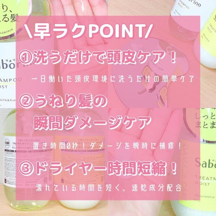 ハヤラクシャンプー モイスト/トリートメント モイスト/サボリーノ/市販シャンプーを使ったクチコミ(4枚目)
