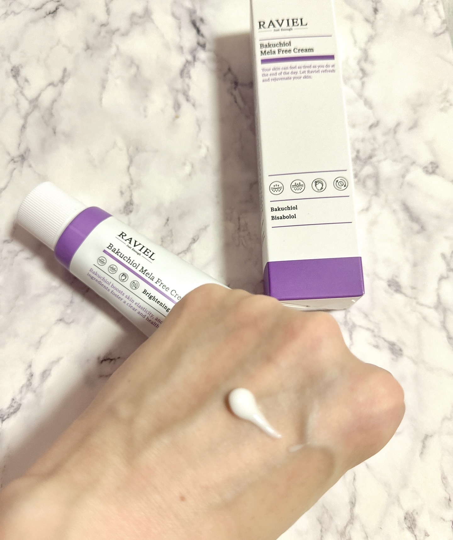 バクチオール メラフリー クリーム/RAVIEL/フェイスクリームを使ったクチコミ（2枚目）