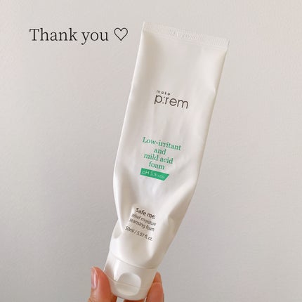 セーフミー リリーフモイスチャー クレンジングフォーム/make prem/洗顔フォームを使ったクチコミ(1枚目)