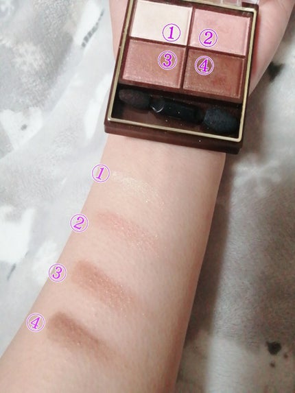 スキニーリッチシャドウ/excel/アイシャドウパレットを使ったクチコミ(3枚目)