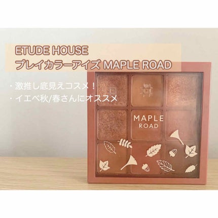 プレイカラーアイシャドウ メープルロード/ETUDE/アイシャドウパレットを使ったクチコミ(1枚目)