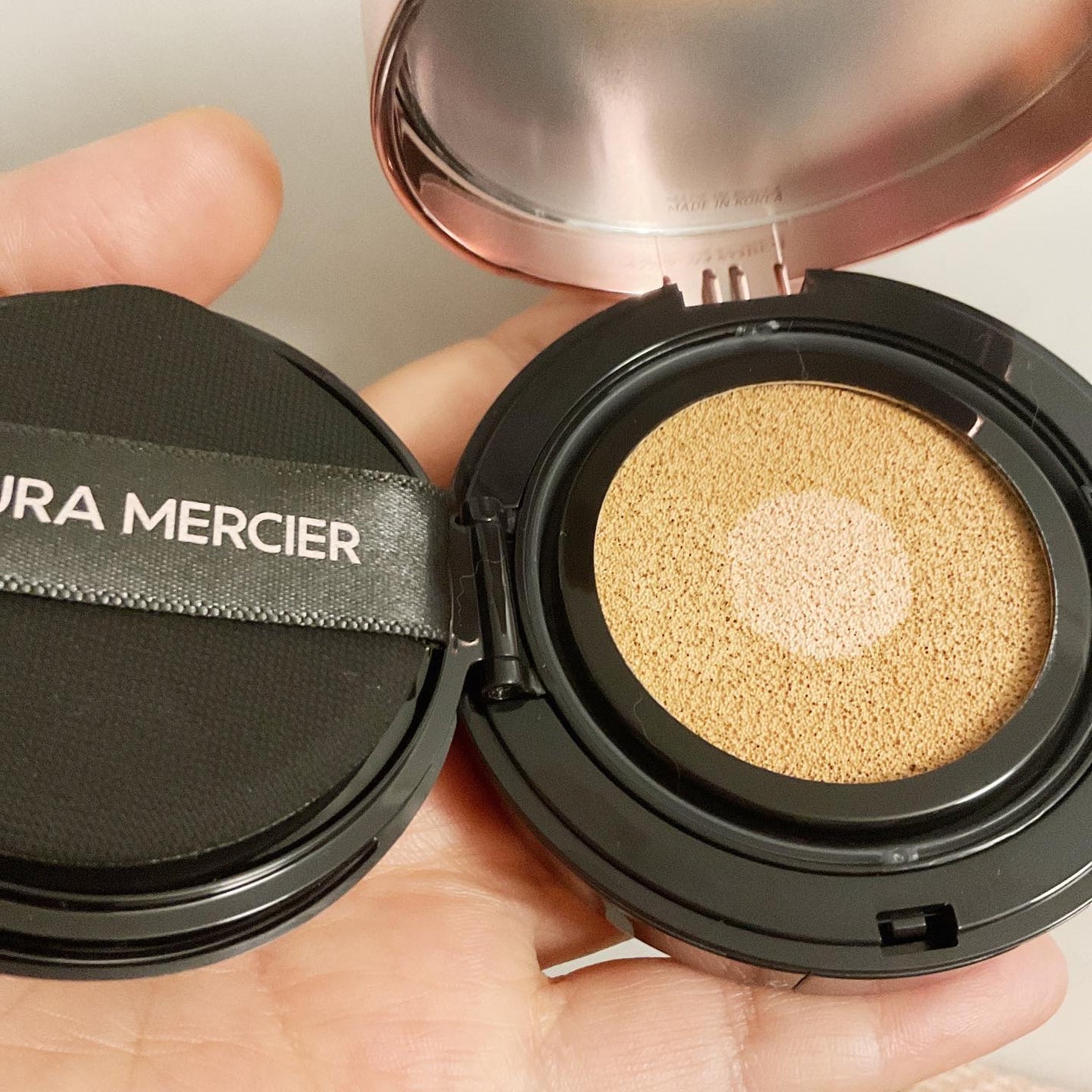 フローレス ルミエール ラディアンス パーフェクティング トーンアップ クッション/ローラ メルシエ/クッションファンデーションを使ったクチコミ(6枚目)