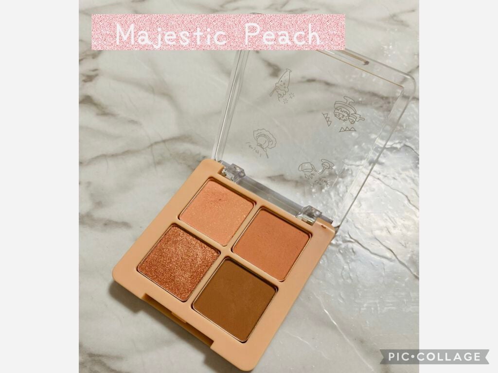 Peach Blush Toast cafe eye palette/NOTONE/アイシャドウパレットを使ったクチコミ(2枚目)