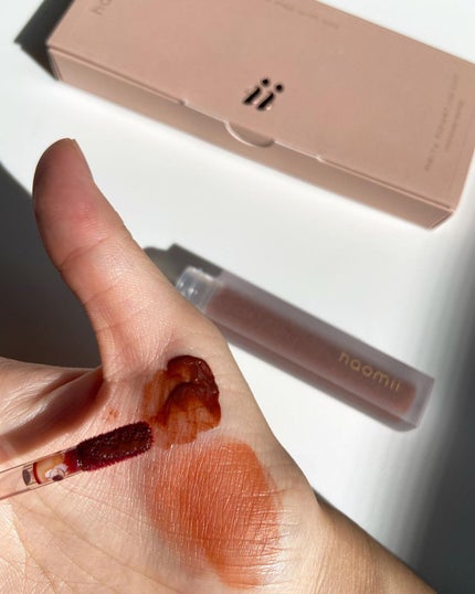 Melty flower lip tint 05 チョコレートコスモス/haomii/口紅を使ったクチコミ(2枚目)