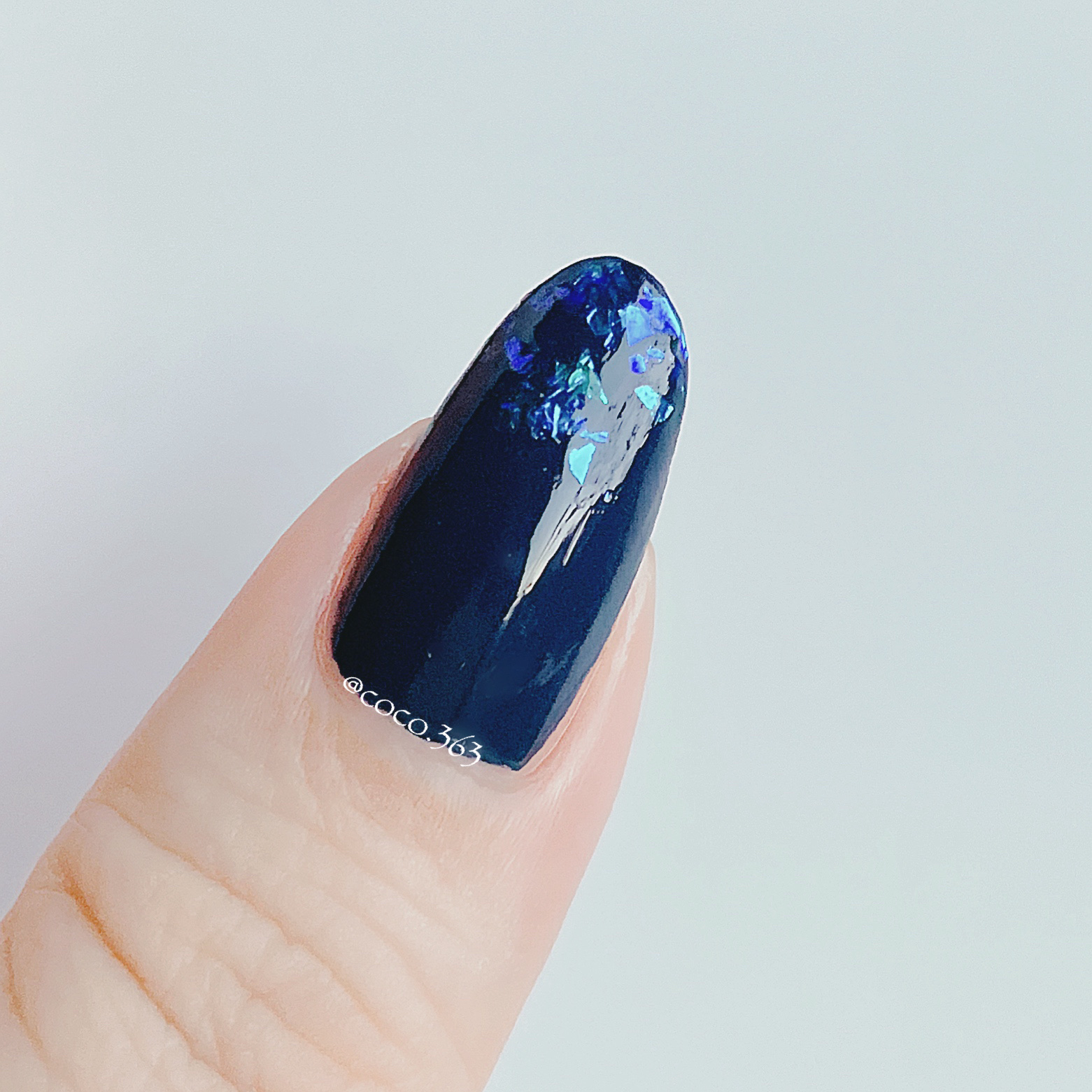 ネイル エナメル 971 ブルー系/ちふれ/マニキュアを使ったクチコミ（3枚目）