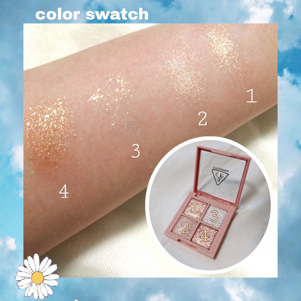 3CE ミニ マルチアイカラーパレット/3CE/アイシャドウパレットを使ったクチコミ（3枚目）