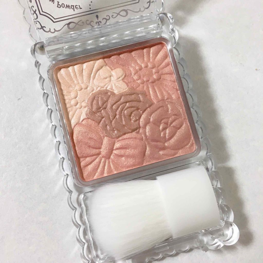 グロウフルールチークス 12 シナモンラテフルール/キャンメイク/パウダーチークを使ったクチコミ（2枚目）