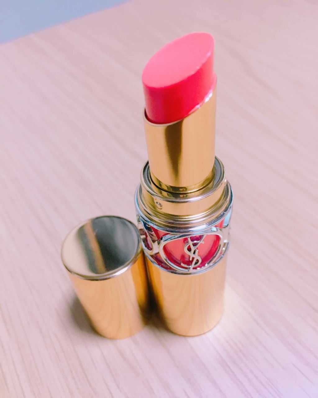 ルージュ ヴォリュプテ シャイン/YVES SAINT LAURENT BEAUTE/口紅を使ったクチコミ（1枚目）