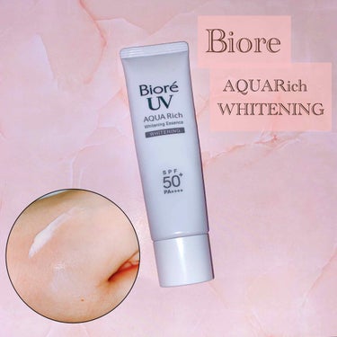 ビオレ ビオレUV アクアリッチ 美白エッセンス SPF50+のクチコミ「
📎Biore﻿
　AQUARich WHITENING﻿
　さらさらUV 美白エッセンス﻿
.....」（1枚目）