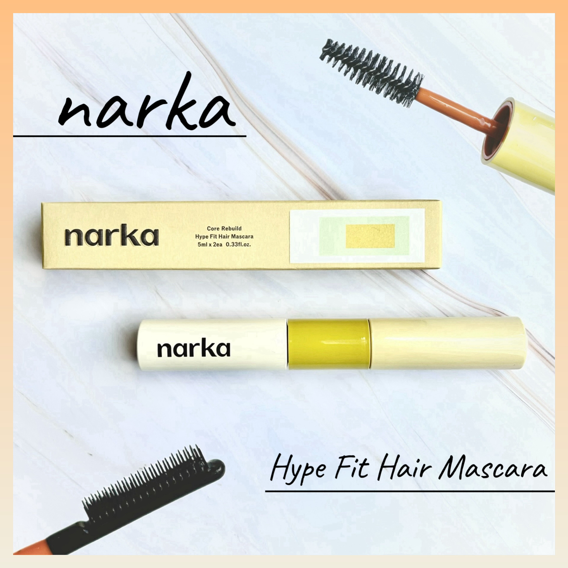 ハイプフィットヘアマスカラ/narka/その他スタイリングを使ったクチコミ（1枚目）