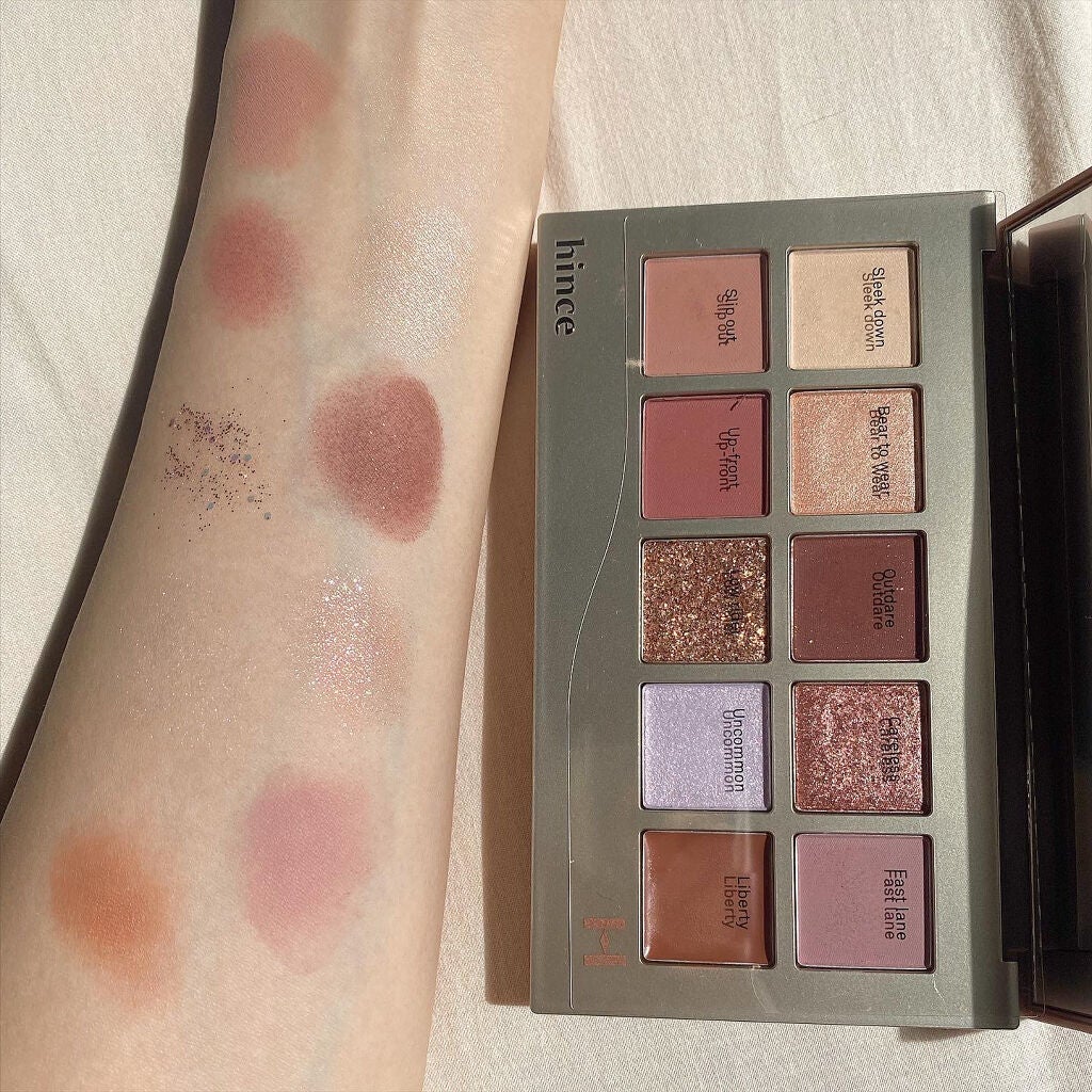 ニューデップスアイシャドウパレット/hince/アイシャドウパレットを使ったクチコミ(3枚目)