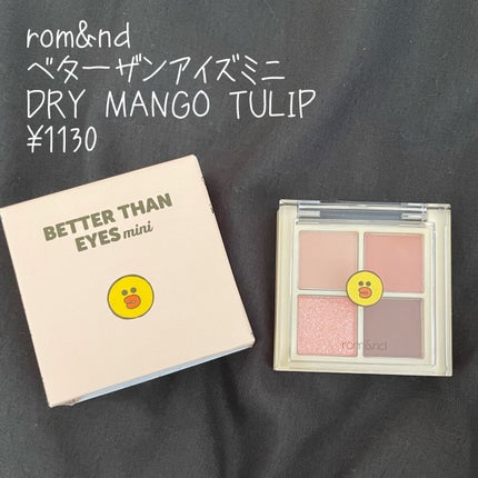 ベターザンアイズ/rom&nd/アイシャドウパレットを使ったクチコミ(1枚目)