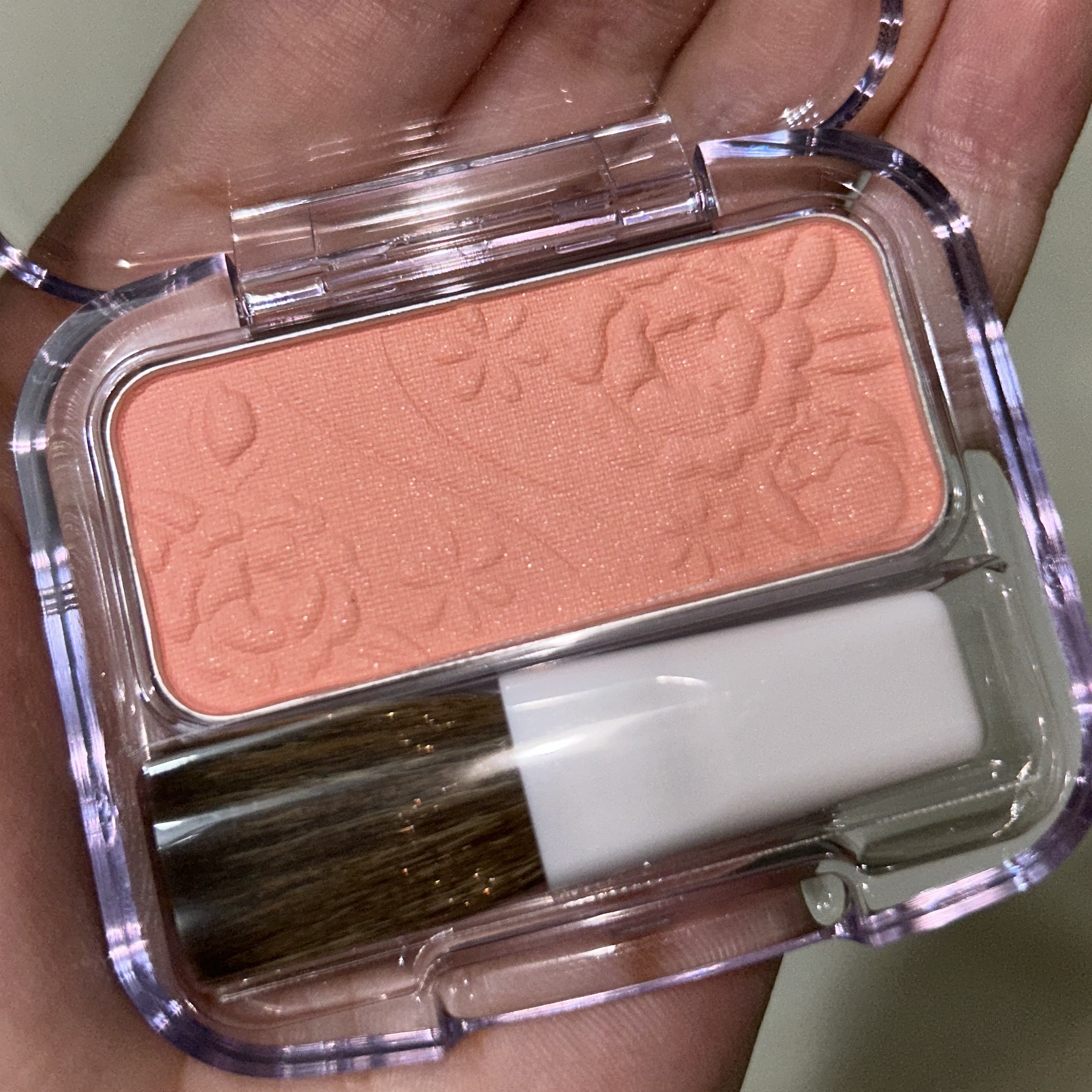 ナチュラル チークN 10 オレンジピンク/CEZANNE/パウダーチークを使ったクチコミ（2枚目）