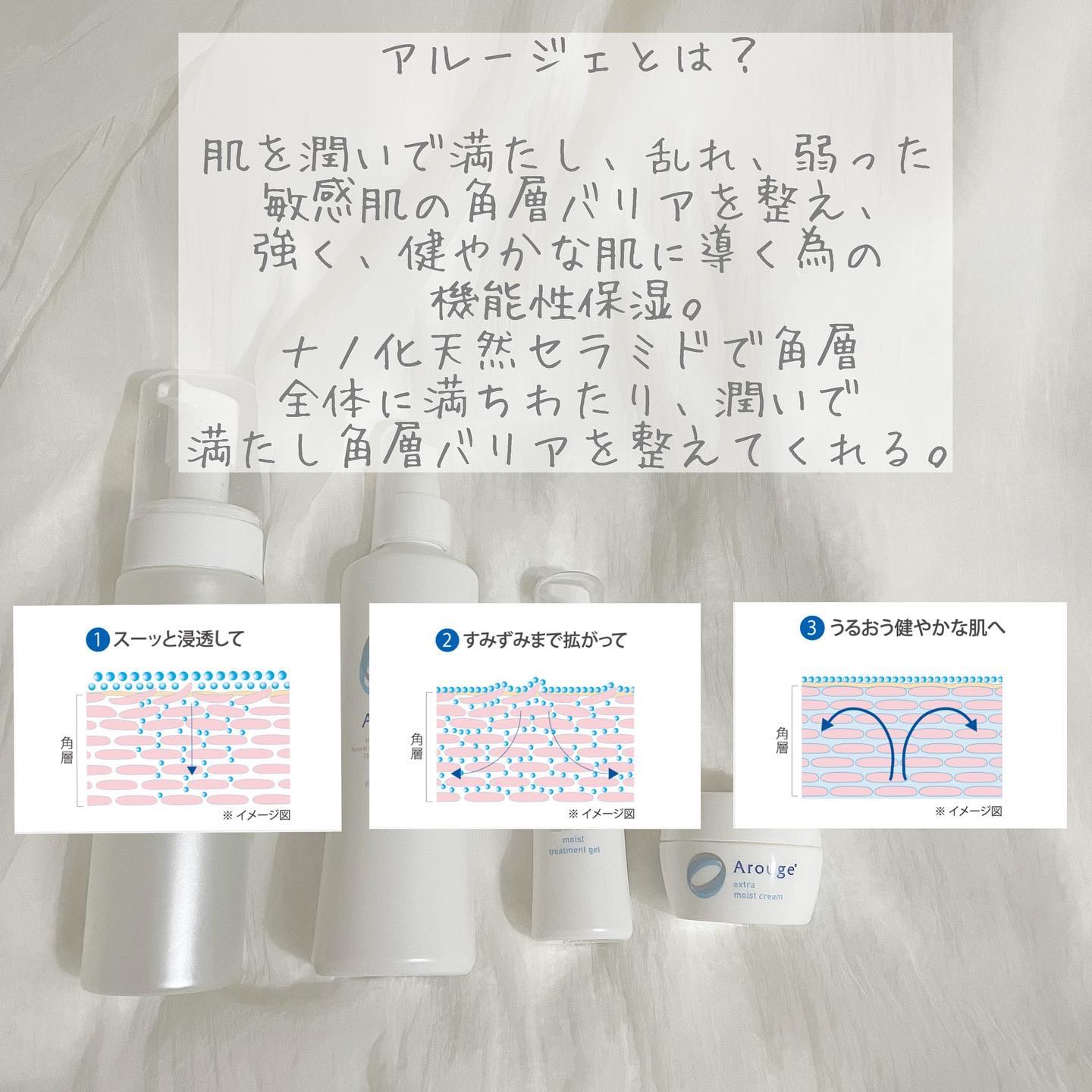 エクストラ モイストクリーム(とてもしっとり)/アルージェ/フェイスクリームを使ったクチコミ（2枚目）