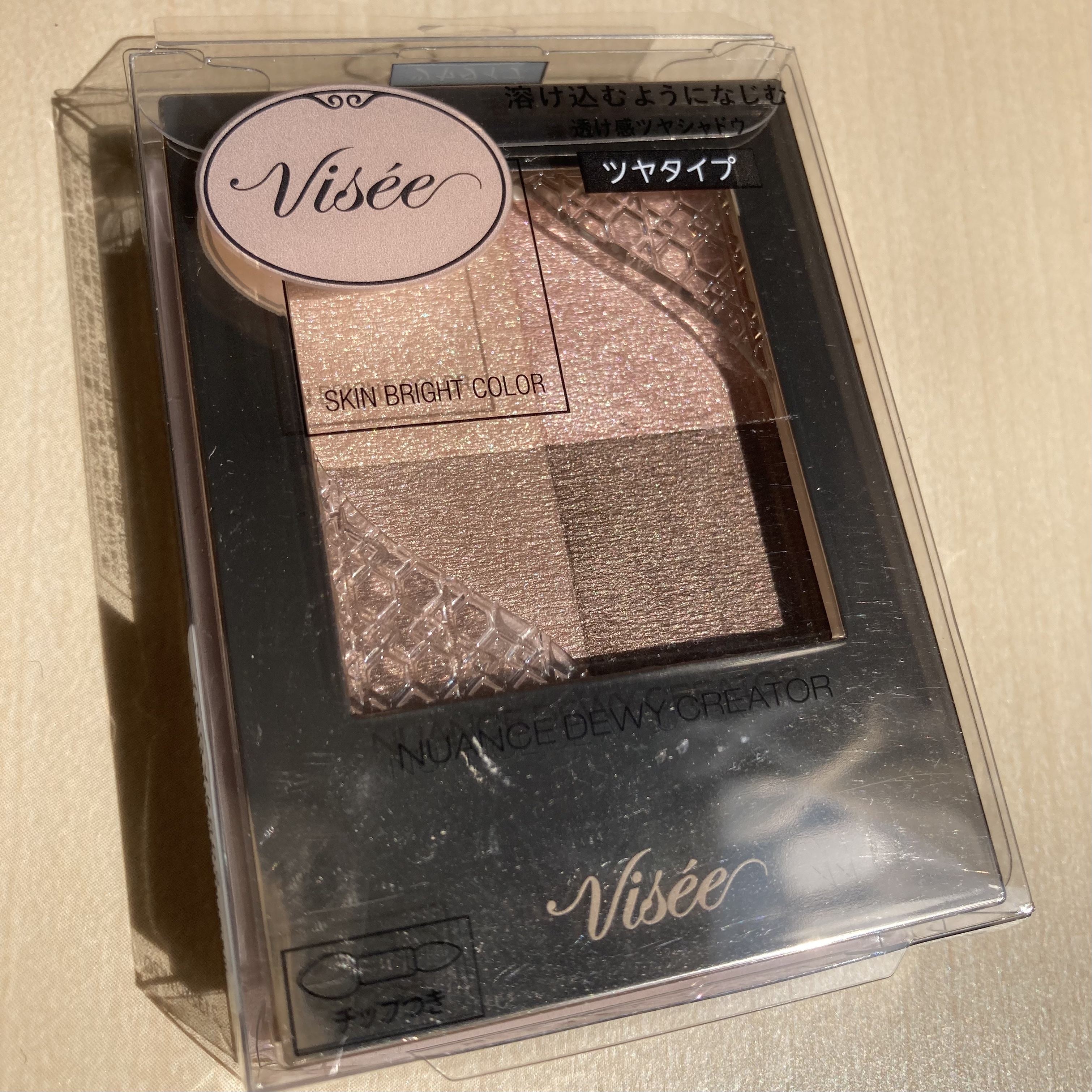 ニュアンス デューイ クリエイター BE-2 グレイスベージュ/Visée/アイシャドウパレットを使ったクチコミ（1枚目）