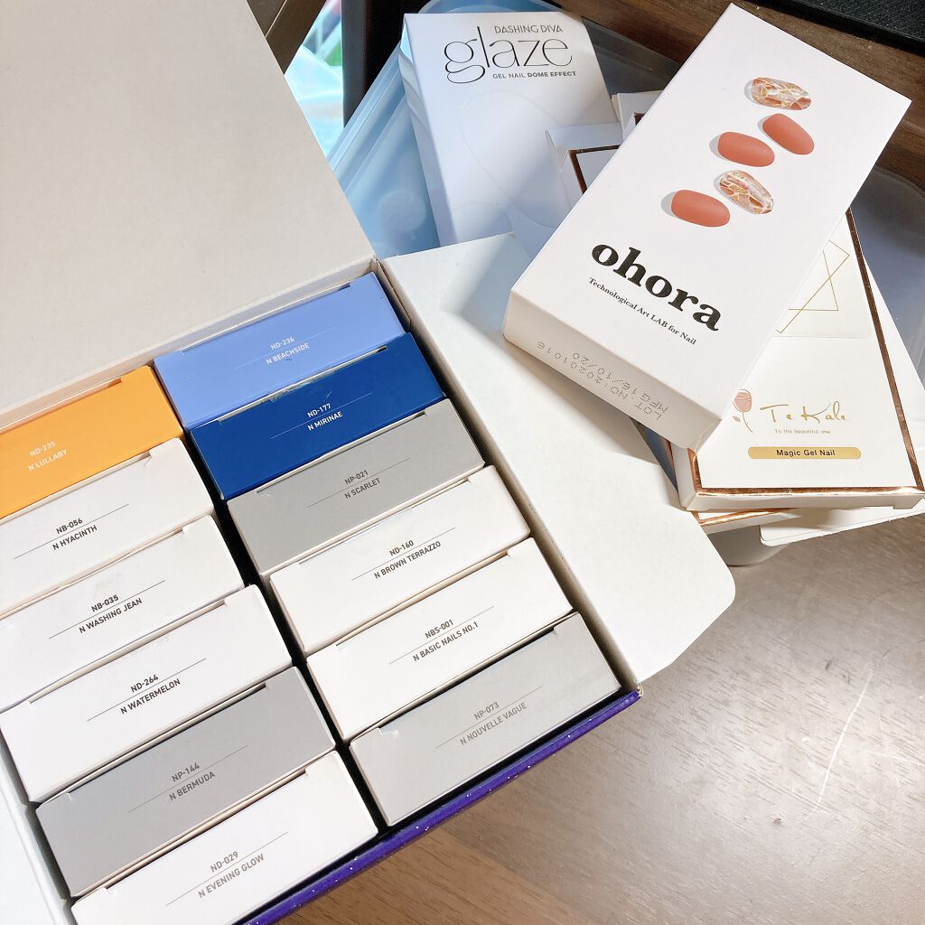 セミキュアジェルネイル(ハンド)/ohora/ネイルシールを使ったクチコミ(1枚目)