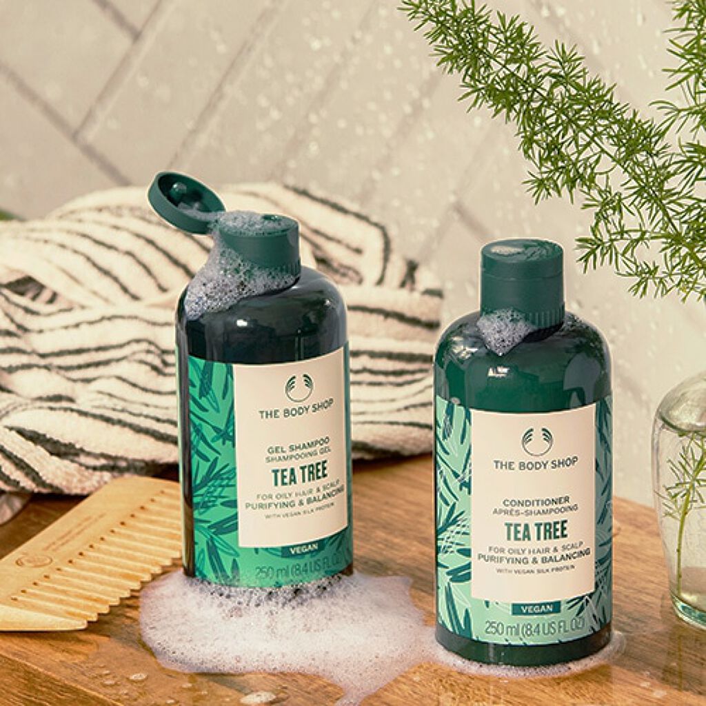 シャンプー&コンディショナー ティーツリー THE BODY SHOP