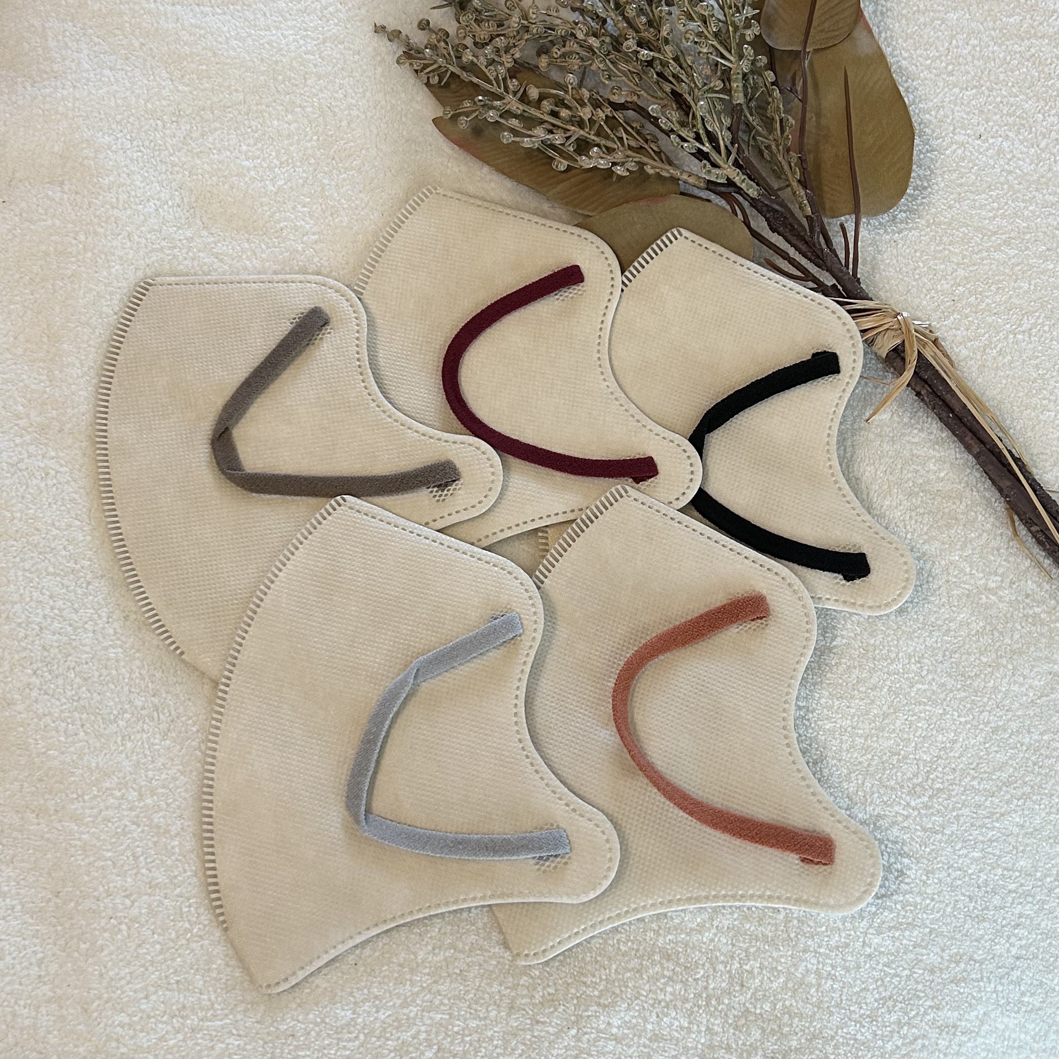 スタイリーマスク　オークル（耳ひも５色）/やまと工業/マスクを使ったクチコミ（2枚目）