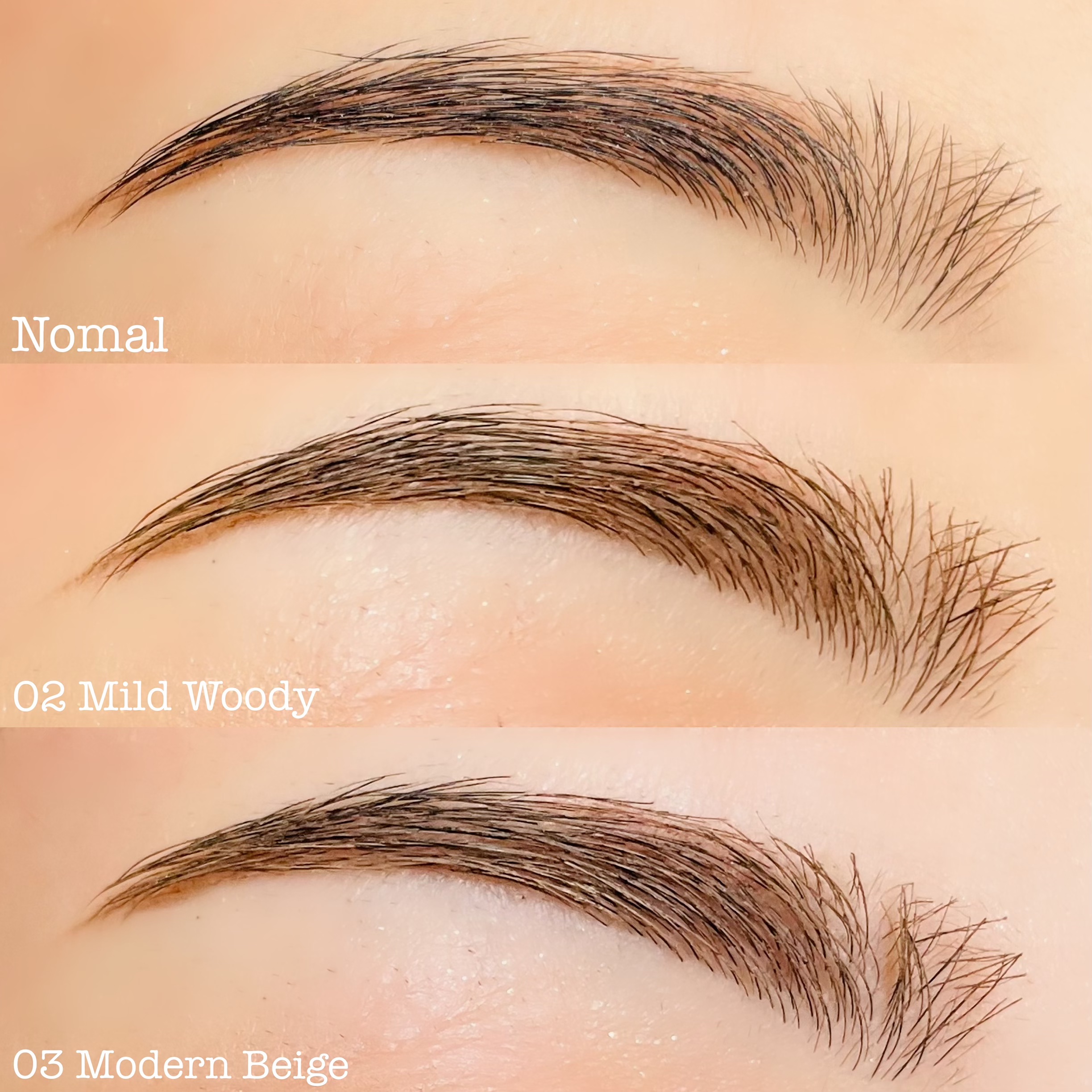 ハンオールブロウカラ/rom&nd/眉マスカラを使ったクチコミ（3枚目）