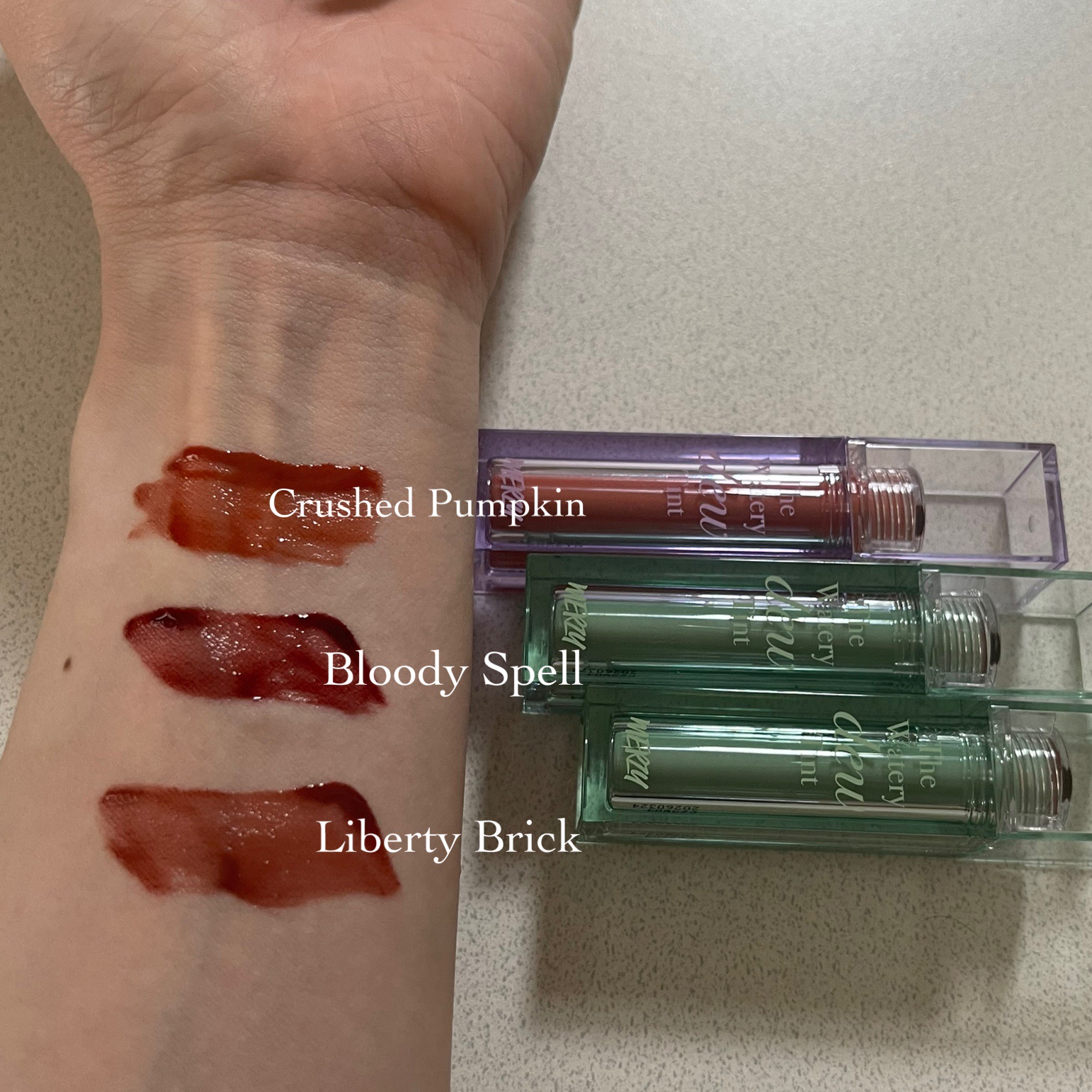 ザ ウォータリーデューティント/MERZY/リップティントを使ったクチコミ（3枚目）