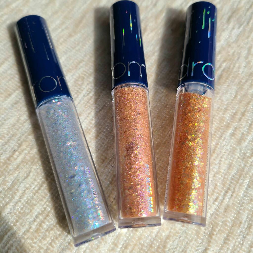 リキッド グリッター シャドウ/rom&nd/グリッターを使ったクチコミ（2枚目）